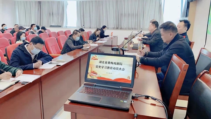 省黄梅戏剧院召开党史学习教育动员会